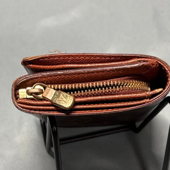 Louis Vuitton Monogram Porte Monnaie Billets Tresor Wallet Envelope Flap 873AN - Picture 5 of 10